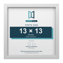 Devon White picture frame for a 13 x 13 inch photo