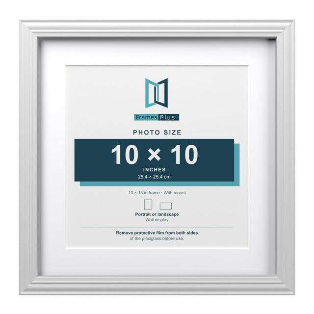 Devon Range White Picture, Photo & Poster Frame with White Mount — Finish and profile example