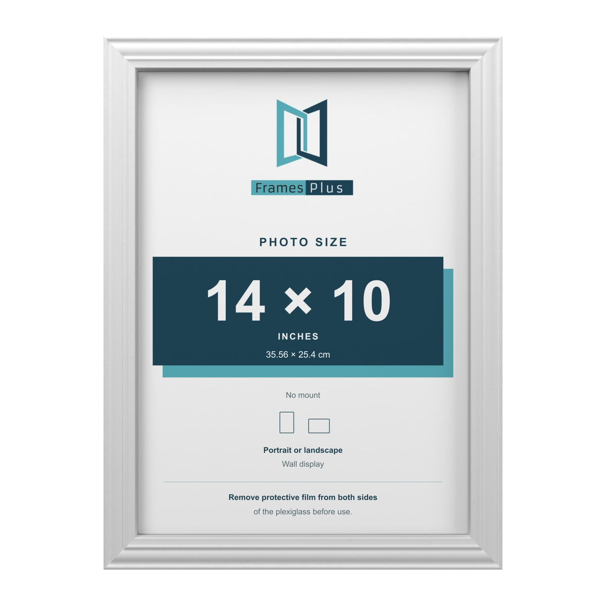 Devon White picture frame for a 14 x 10 inch photo