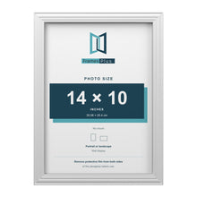 Devon White picture frame for a 14 x 10 inch photo