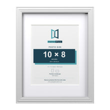 Devon White 14 x 11 inch picture frame with a white mount for a 10 x 8 inch photo