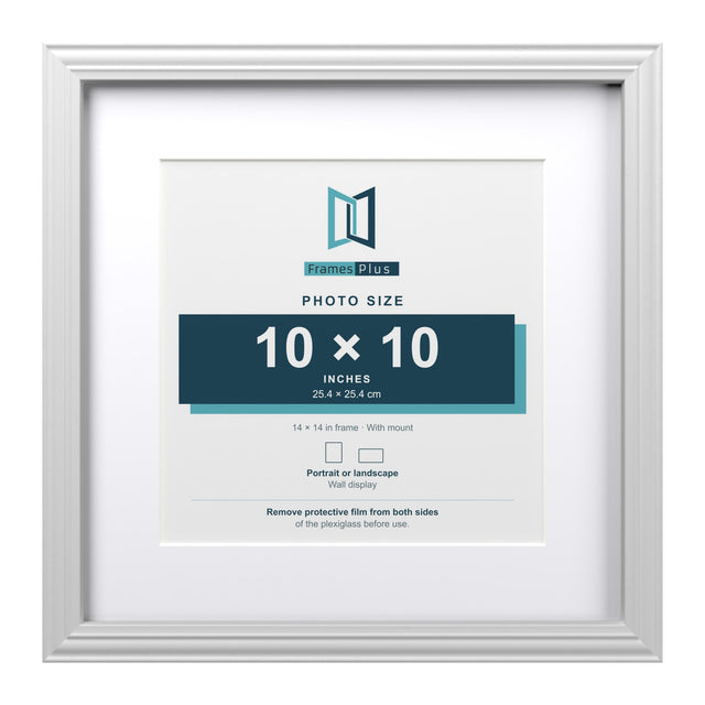Devon Range White Picture, Photo & Poster Frame with White Mount — Finish and profile example