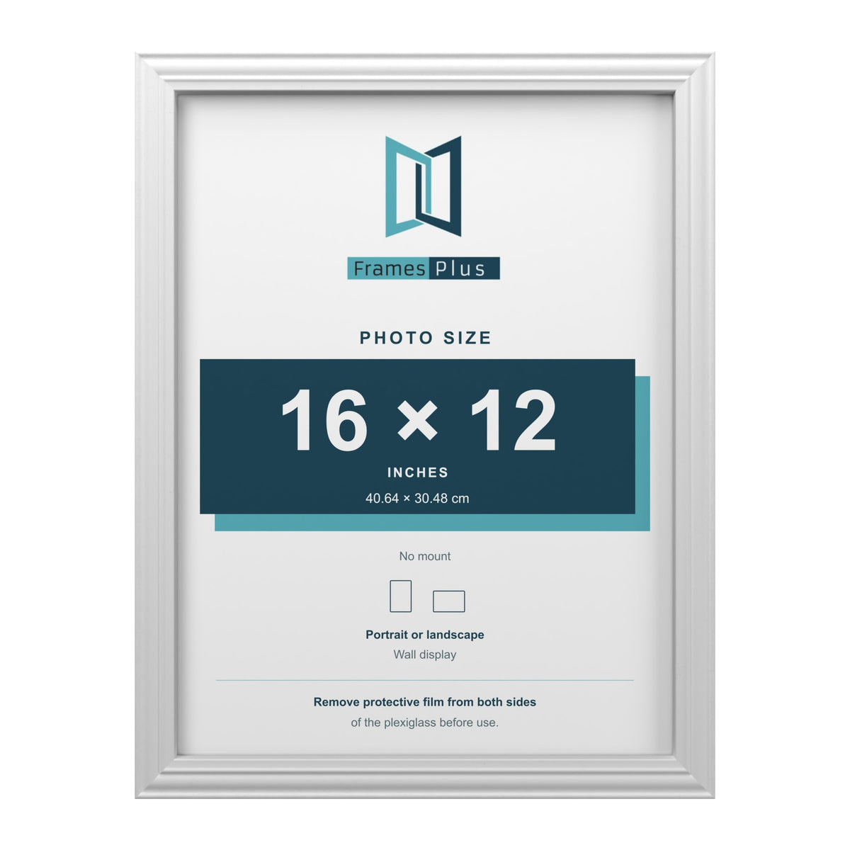 Devon White picture frame for a 16 x 12 inch photo