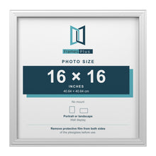 Devon White picture frame for a 16 x 16 inch photo