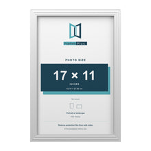 Devon White picture frame for a 17 x 11 inch photo