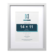 Devon White 20 x 16 inch picture frame with a white mount for a 14 x 11 inch photo