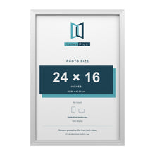 Devon White picture frame for a 24 x 16 inch photo