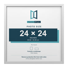 Devon White picture frame for a 24 x 24 inch photo