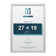 Devon White picture frame for a 27 x 19 inch photo