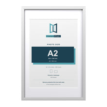 Devon White 30 x 20 inch picture frame with a white mount for an A2 photo