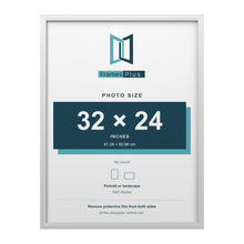 Devon White picture frame for a 32 x 24 inch photo
