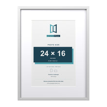 Devon White 32 x 24 inch picture frame with a white mount for a 24 x 16 inch photo