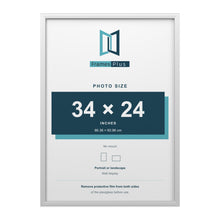 Devon White picture frame for a 34 x 24 inch photo