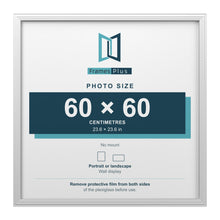 Devon White picture frame for a 60 x 60 cm photo