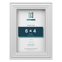 Devon White picture frame for a 6 x 4 inch photo