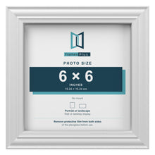 Devon White picture frame for a 6 x 6 inch photo