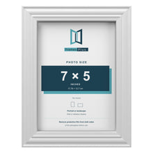Devon White picture frame for a 7 x 5 inch photo