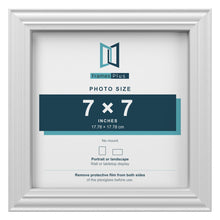 Devon White picture frame for a 7 x 7 inch photo