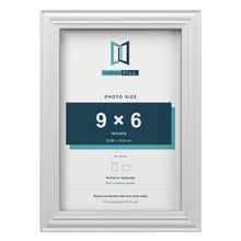 Devon White picture frame for a 9 x 6 inch photo