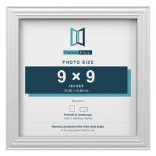Devon White picture frame for a 9 x 9 inch photo