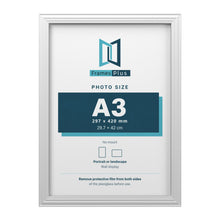 Devon White picture frame for an A3 photo