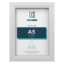 Devon White picture frame for an A5 photo