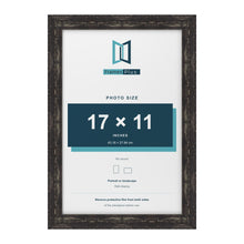 Exmouth Black Distressed picture frame for a 17 x 11 inch photo