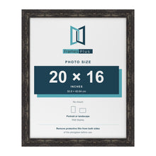 Exmouth Black Distressed picture frame for a 20 x 16 inch photo