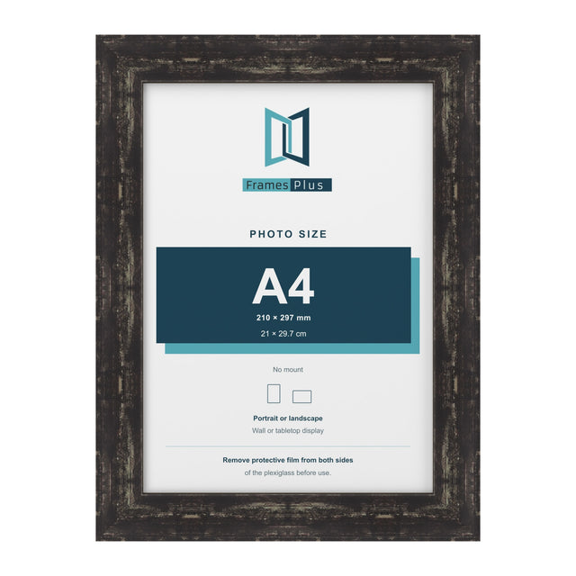 Exmouth Range Black Distressed Picture, Photo & Poster Frame