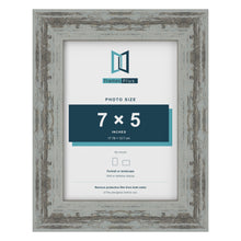 Exmouth Distressed Blue picture frame for a 127 x 178 mm photo