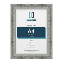 Exmouth Distressed Blue picture frame for a 210 x 297 mm photo