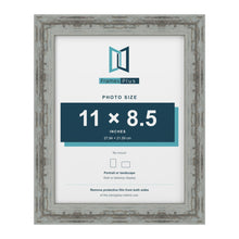 Exmouth Distressed Blue picture frame for a 216 x 279 mm photo