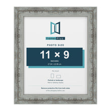 Exmouth Distressed Blue picture frame for a 229 x 279 mm photo