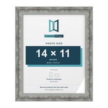 Exmouth Distressed Blue picture frame for a 279 x 356 mm photo