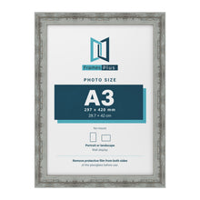 Exmouth Distressed Blue picture frame for a 297 x 420 mm photo