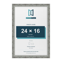 Exmouth Distressed Blue picture frame for a 406 x 610 mm photo
