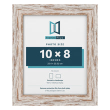 Exmouth Walnut Distressed picture frame for a 10 x 8 inch photo