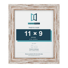 Exmouth Walnut Distressed picture frame for an 11 x 9 inch photo