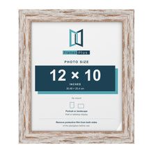 Exmouth Walnut Distressed picture frame for a 12 x 10 inch photo