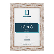 Exmouth Walnut Distressed picture frame for a 12 x 8 inch photo