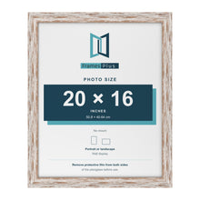Exmouth Walnut Distressed picture frame for a 20 x 16 inch photo