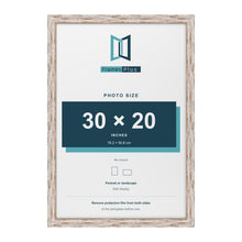 Exmouth Walnut Distressed picture frame for a 30 x 20 inch photo