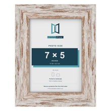 Exmouth Walnut Distressed picture frame for a 7 x 5 inch photo