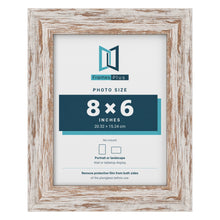 Exmouth Walnut Distressed picture frame for an 8 x 6 inch photo