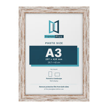 Exmouth Walnut Distressed picture frame for an A3 photo