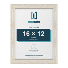 Exmouth White Distressed picture frame for a 16 x 12 inch photo