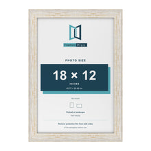Exmouth White Distressed picture frame for an 18 x 12 inch photo