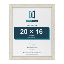 Exmouth White Distressed picture frame for a 20 x 16 inch photo