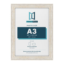 Exmouth White Distressed picture frame for an A3 photo
