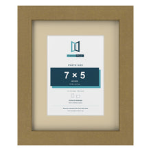 Gold 10 x 8 inch picture frame with an ivory mount for a 7 x 5 inch photo